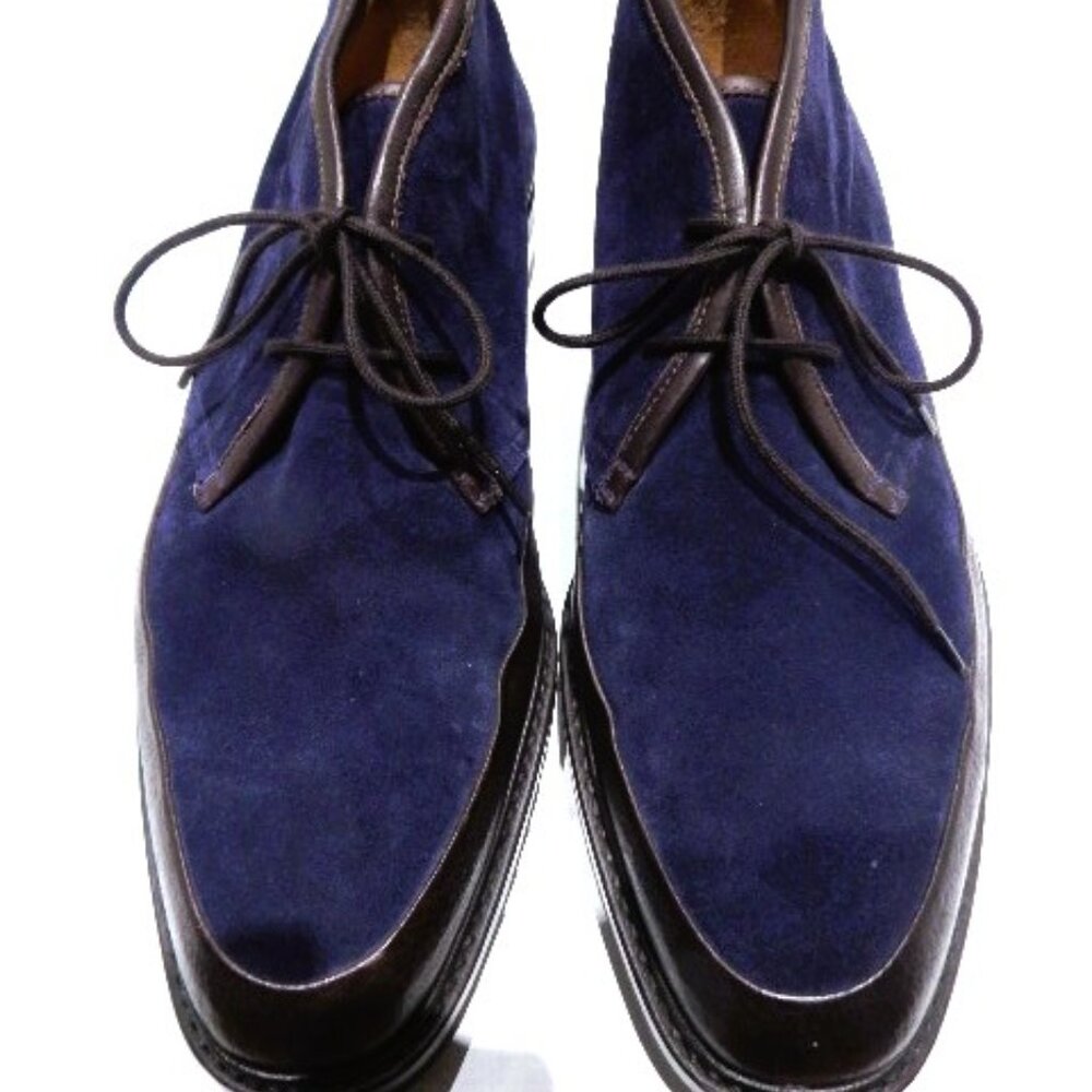 Gravati Navy Suede Precarry Chukka 19601 Boots in 10.5M (New)